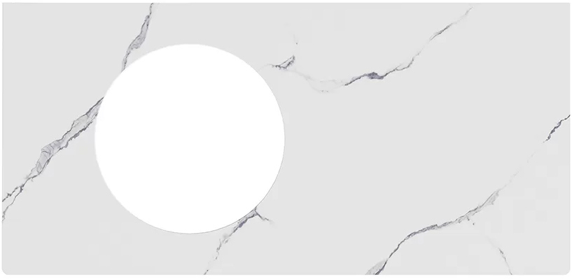 

Столешница в ванную под раковину KERAMA MARAZZI Iconico Монте Тиберио 100 CO3 белая матовая