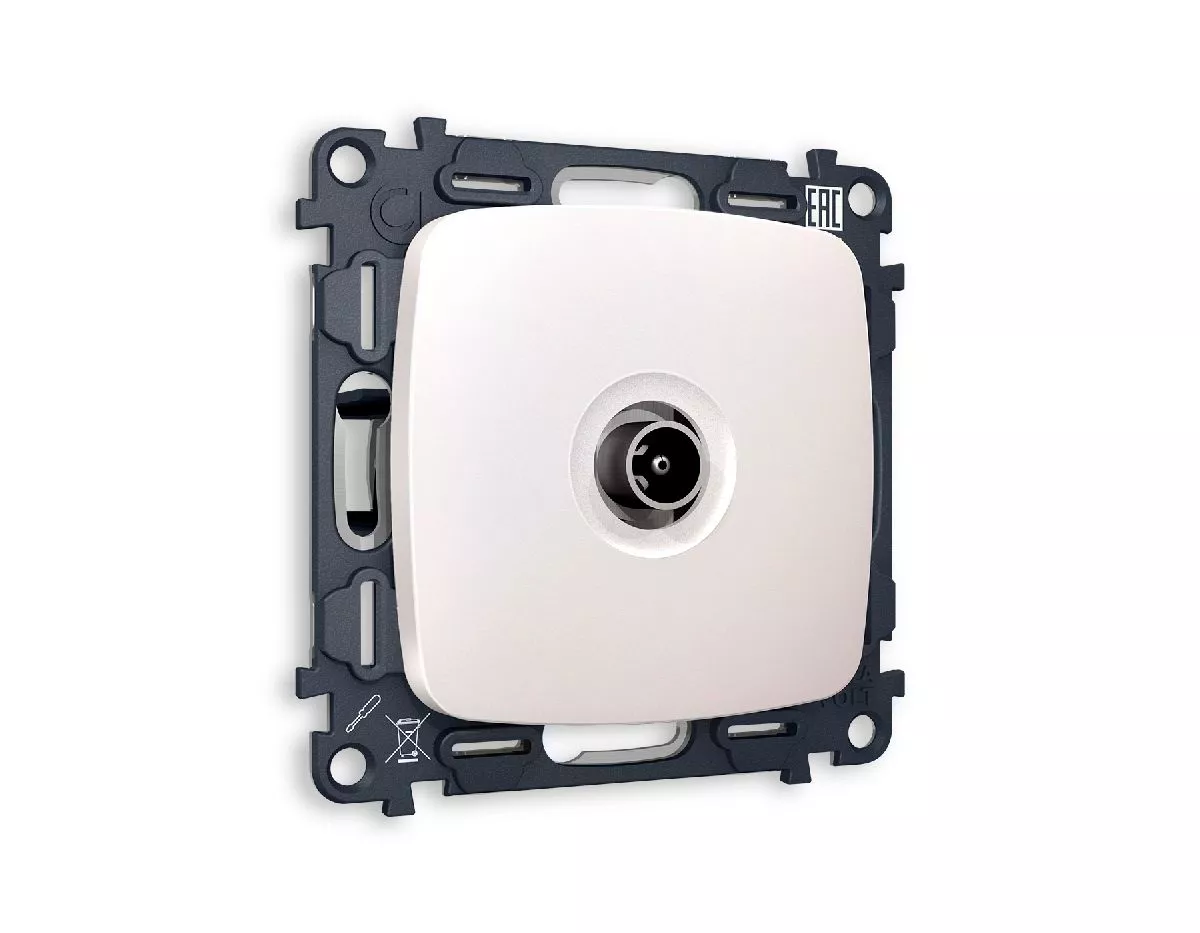 

Комплект механизма TV розетки проходной 5-1000 MHz 4dB Ambrella Volt Omega MO213030