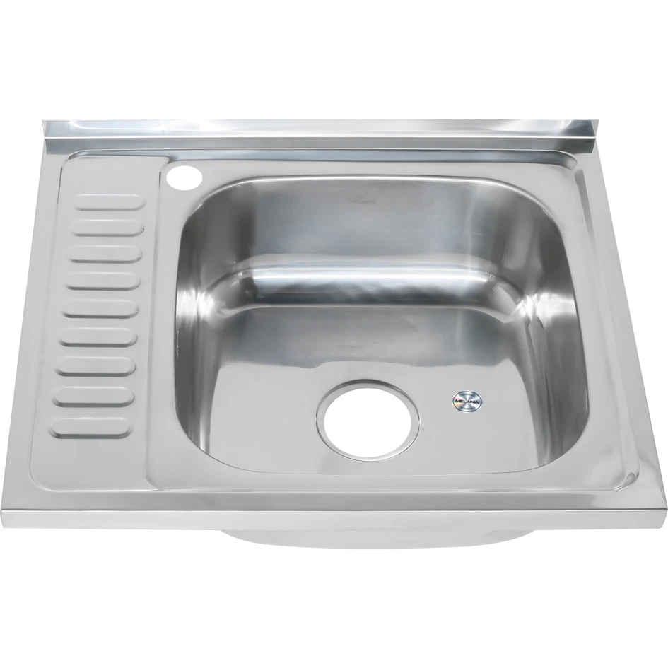 

Мойка кухонная Melana 60x50 R сталь глянцевая