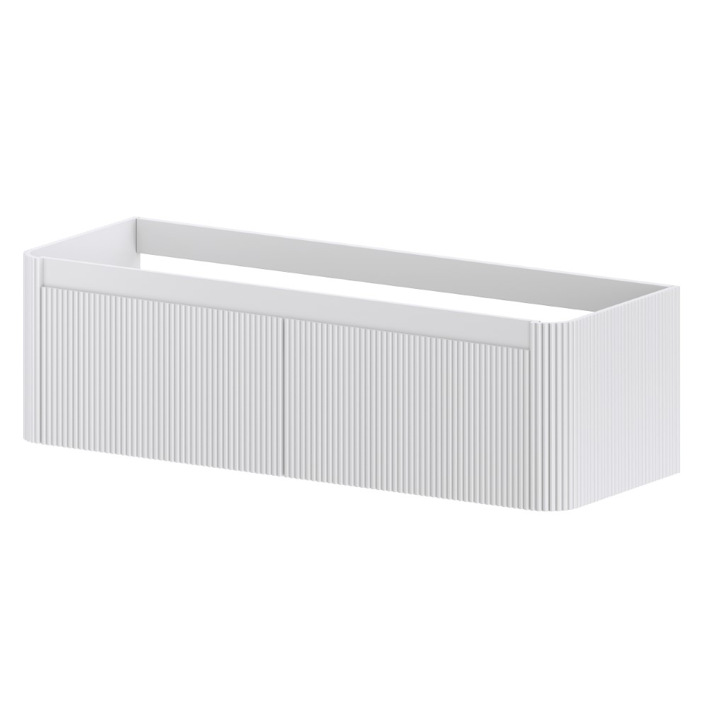 Тумба без раковины VOI рифл. 140см MATT WHITE
