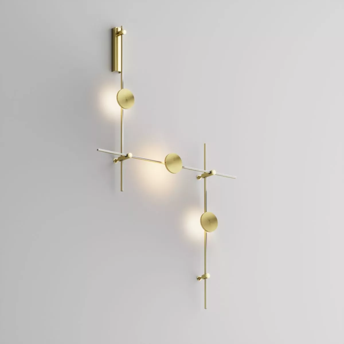 

Готовая конструкция настенная прямая со светильниками Plato 3 шт. и блоком питания Maytoni Technical Flarity TFC-Flar-W01-BS