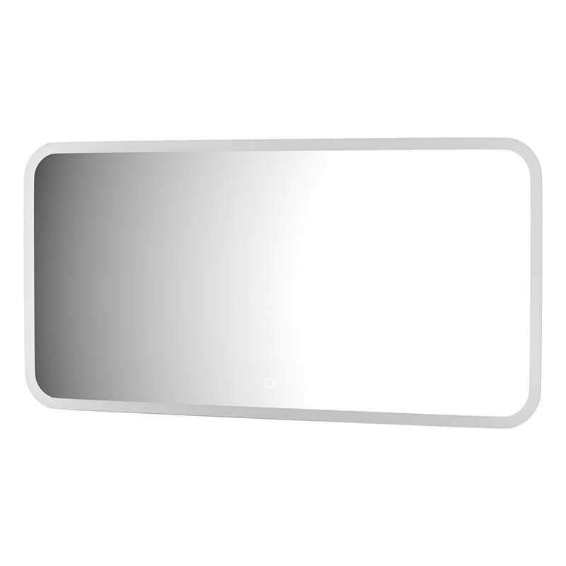 Зеркало с матированием и LED-подсветкой 28W (100x50 cm) (Сенсорный выключатель) (Теплый белый свет) (DEFESTO)