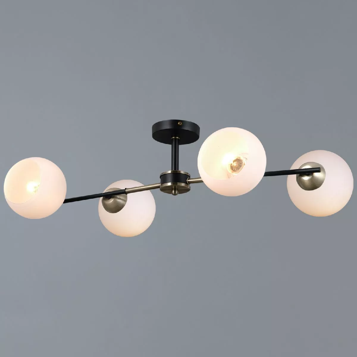 

Люстра на штанге Illumico IL0469-4CSQ-24 BK AB LIBRA