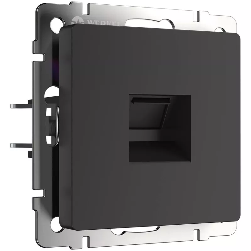 

Телефонная розетка RJ-11 Werkel черный матовый W1182008 4690389156960 a051604
