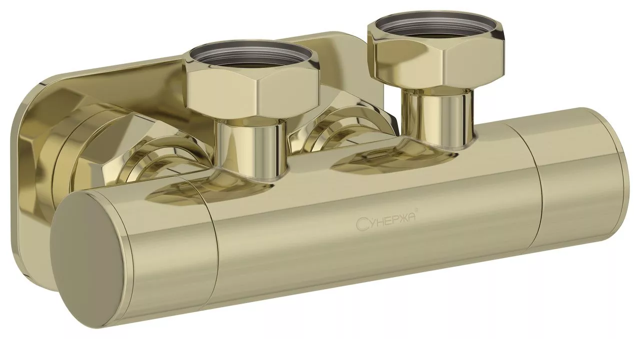 

Вентиль Вентиль 2х3/4" угловой скрытый-скрытый EU50 (Шампань)