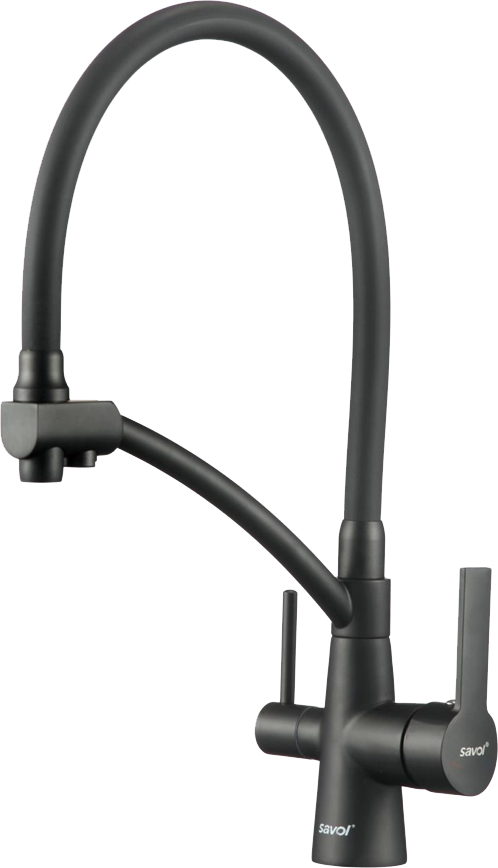

Смеситель для кухни Savol S-L1805H-01 с гибким изливом