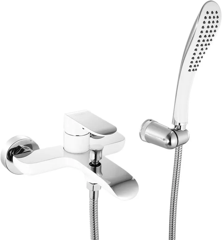 

Смеситель для ванны Iddis Calipso белый, хром (CALSB00i02), Хром;белый