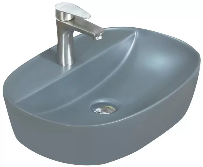 

Раковина накладная Melana 51 серый матовый