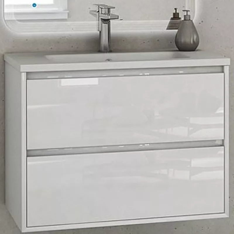 

Тумба под раковину Cezares Glass 60х55 белая