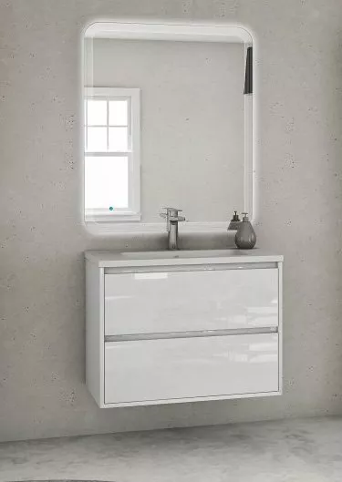 

Тумба под раковину Cezares Glass 74х55 белая