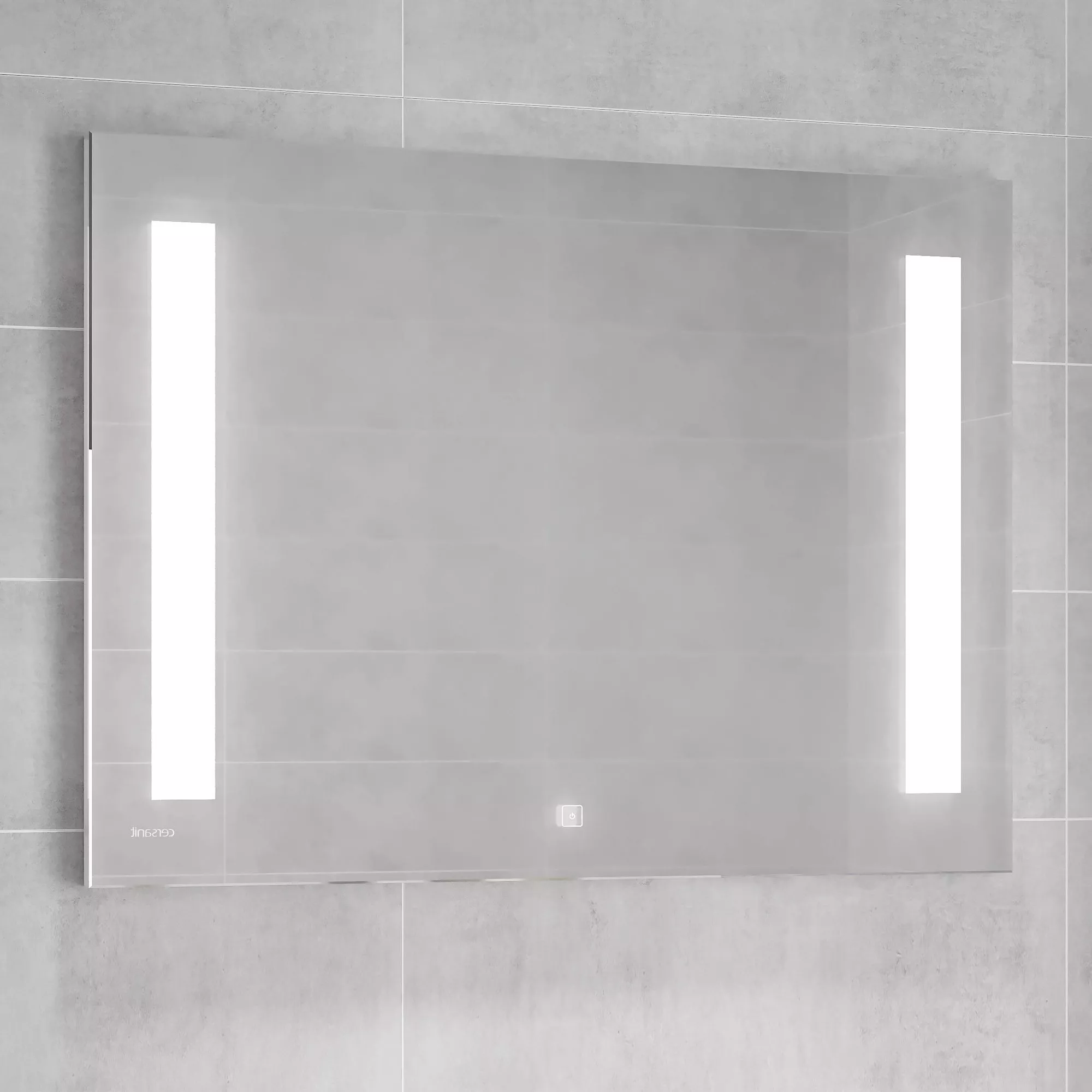 

Зеркало Cersanit LED 020 base 80, с подсветкой, сенсор на зеркале