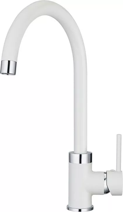 

Смеситель для кухонной мойки Granula Gr-2125 арктик белый