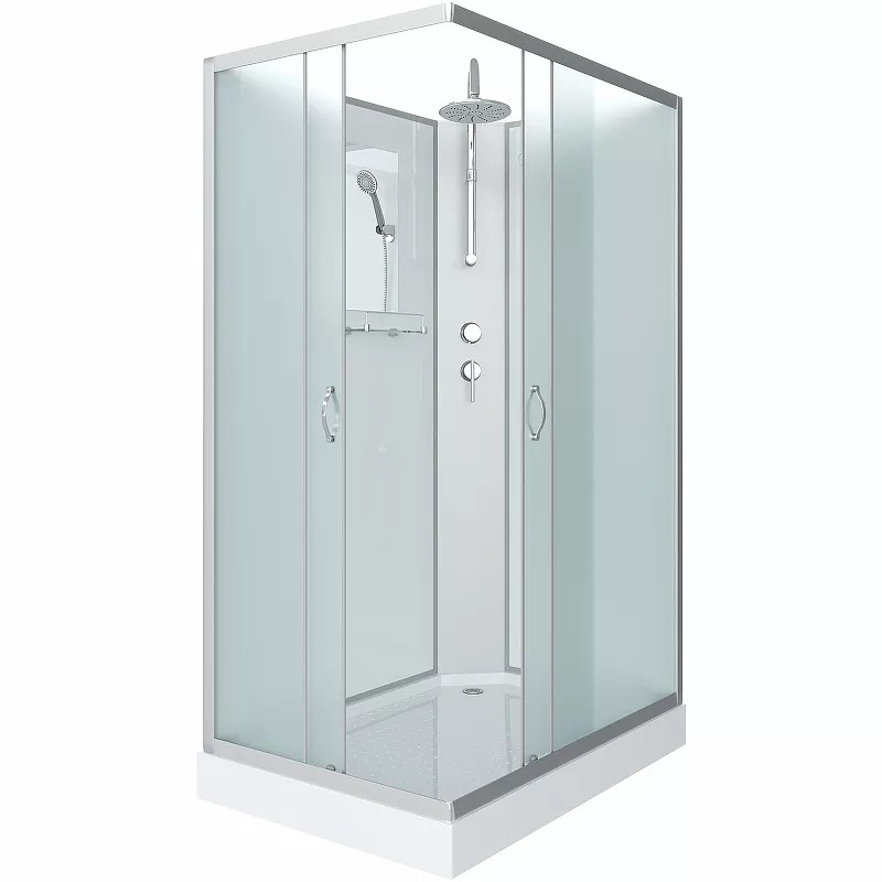 

Душевая кабина Niagara Classic 100х80 хром стекло матовое