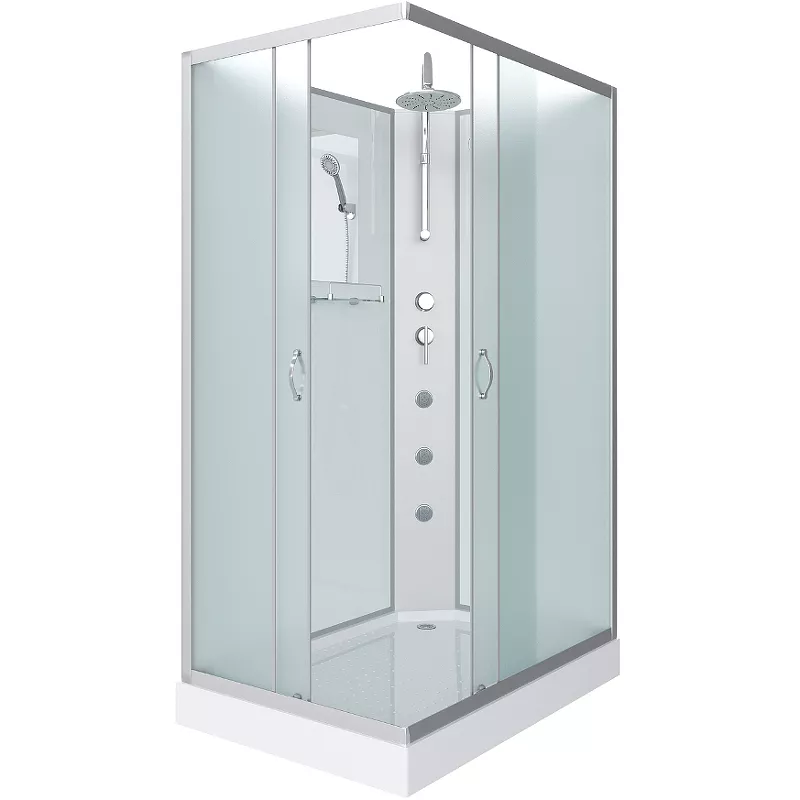 

Душевая кабина Niagara Classic 110х80 хром стекло матовое с гидромассажем