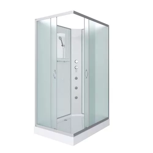 

Душевая кабина Niagara Classic 120х90 хром стекло матовое с гидромассажем