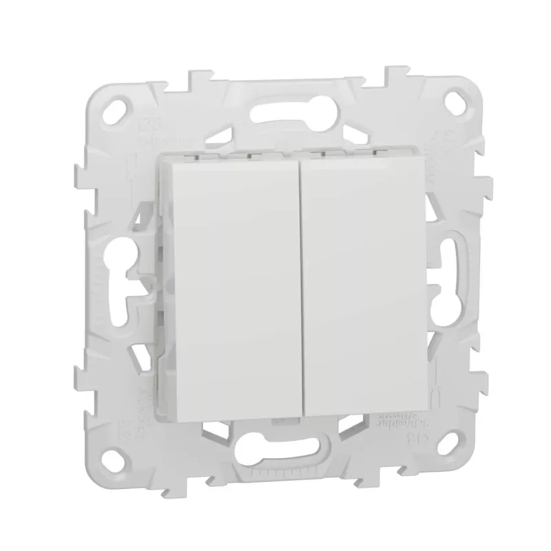 

Переключатель двухклавишный перекрестный Schneider Electric Unica New NU521518
