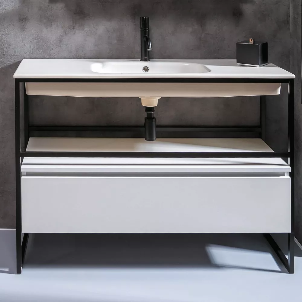 Консоль под раковину Armadi Art Loft 120 черный