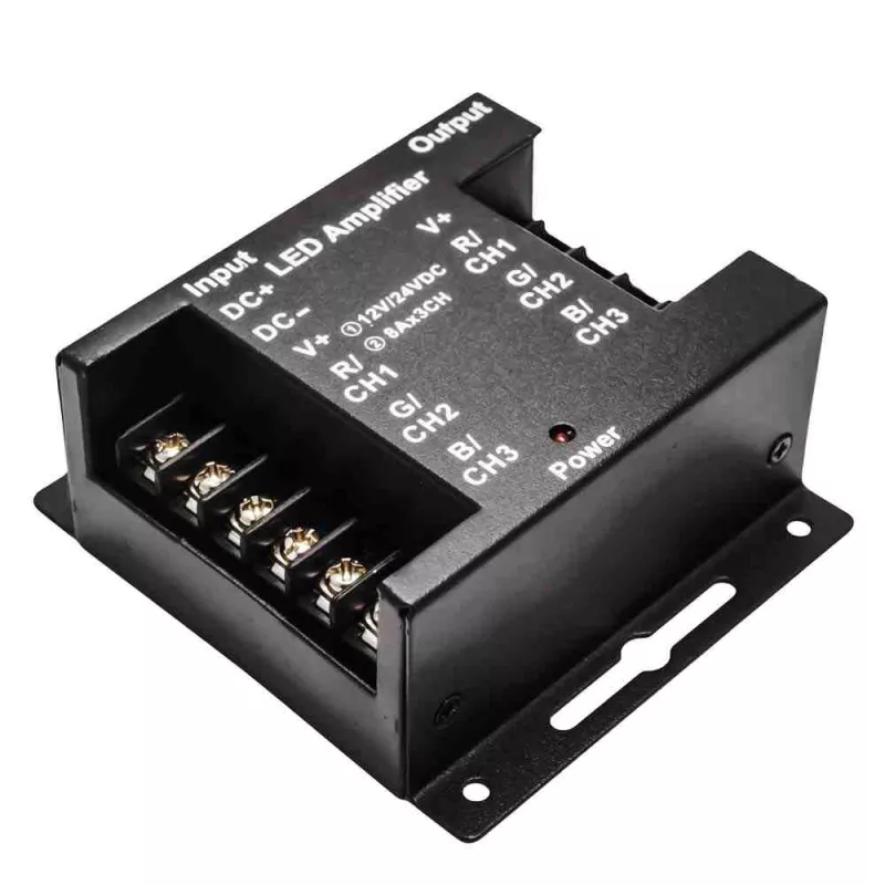 

Усилитель RGB Apeyron 12В 288Вт 3 канала*8А 04-04(288)