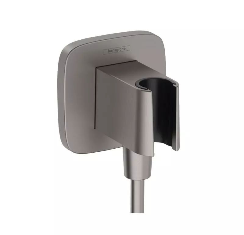 

Шланговое подключение Hansgrohe Fixfit Q шлифованный черный хром