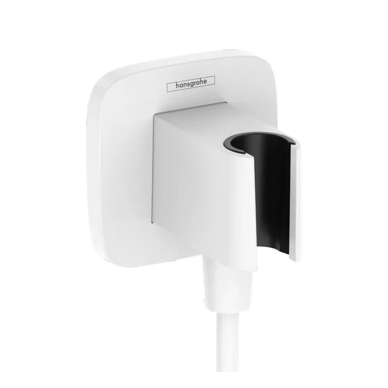 

Шланговое подключение Hansgrohe Fixfit Q белый матовый