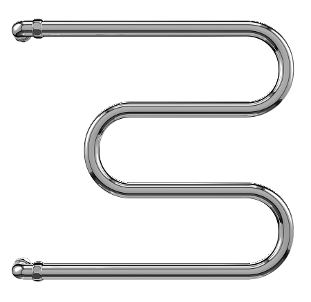 Водяной полотенцесушитель Terminus M-образный 600x600 Хром