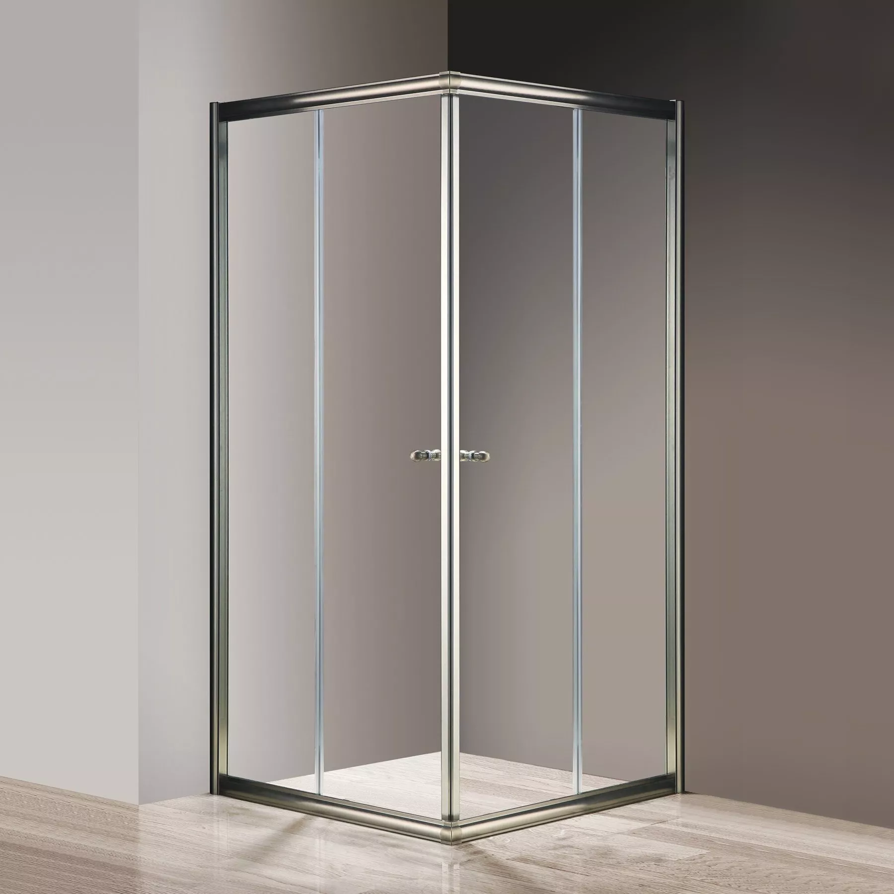 Душевой уголок Cezares Giubileo-A-2-100 прозрачное стекло, бронза от Santehnika-room