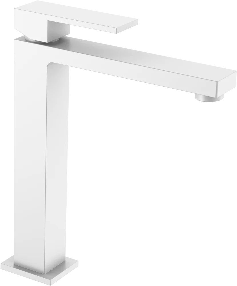 

Смеситель для раковины Boheme Qubic 472-MW matt white