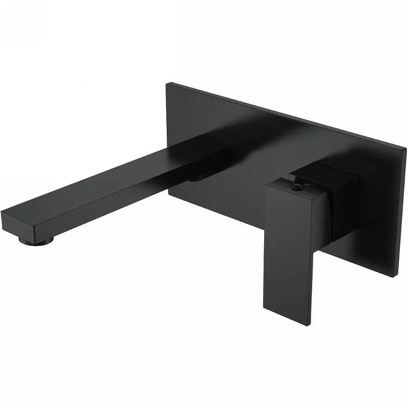 

Смеситель для раковины Boheme Qubic 475-B С ВНУТРЕННЕЙ ЧАСТЬЮ, matt black