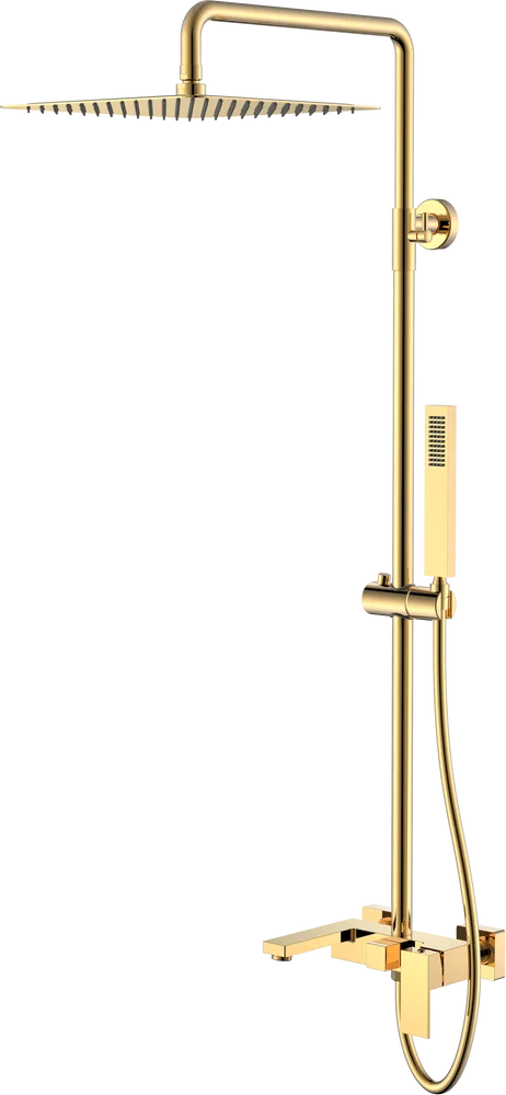 

Душевая стойка Boheme Qubic 478-G shinny gold