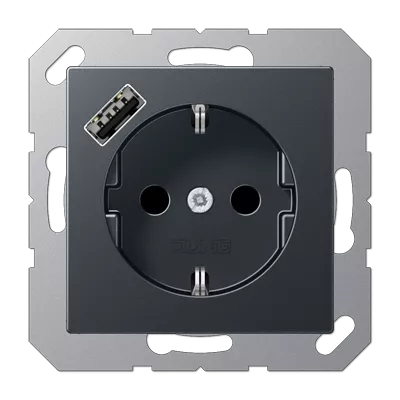 

Розетка 2K+З USB Typ A Jung A1520-18AANM