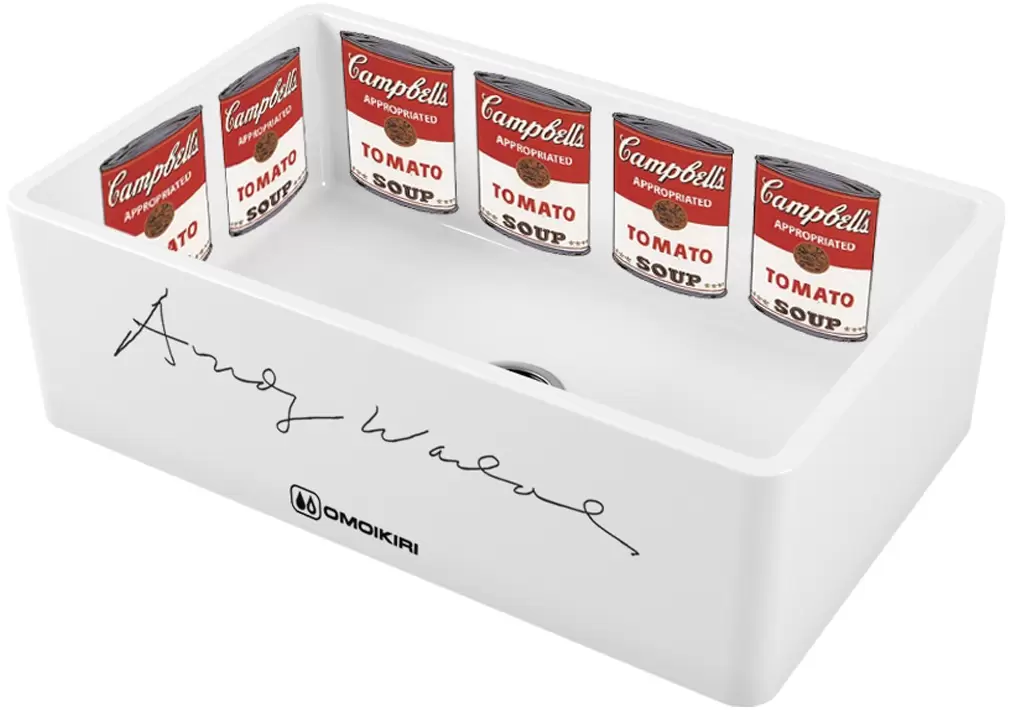 

Мойка кухонная Omoikiri Mikura Natceramic 76х46 белый, рисунок Warhol