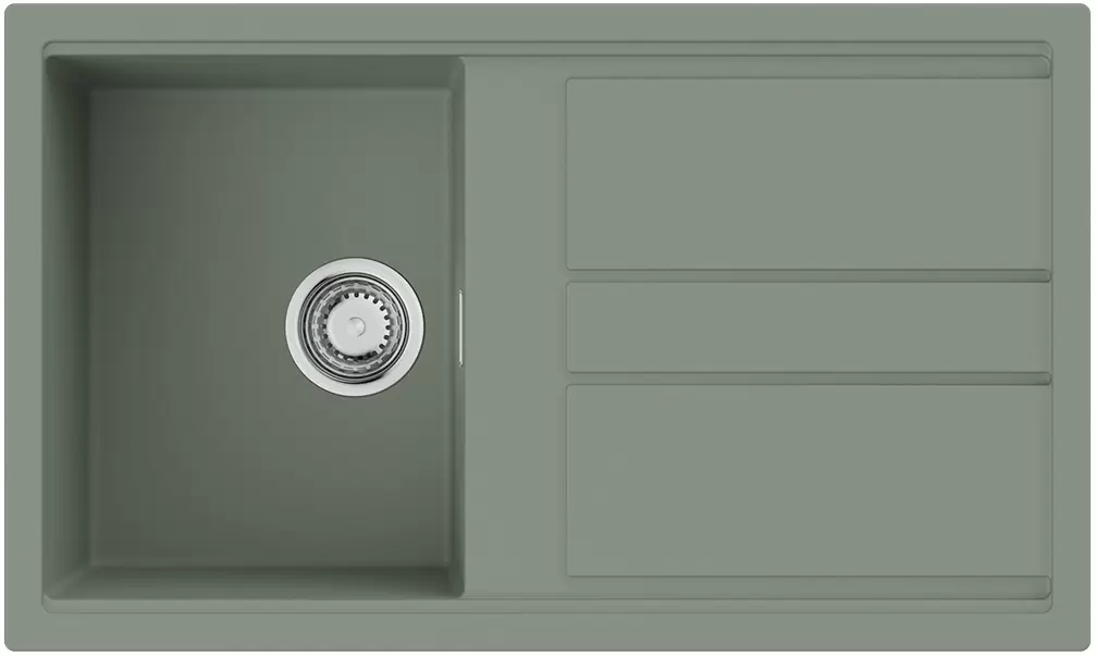 

Мойка кухонная Omoikiri Kitagawa Artceramic 86х51 4993250 зеленый матовый, wind green