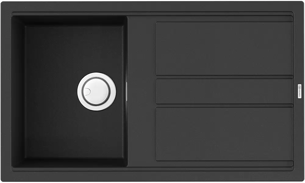 

Мойка кухонная Omoikiri Kitagawa Artceramic 86х51 4993808 черный матовый, графит