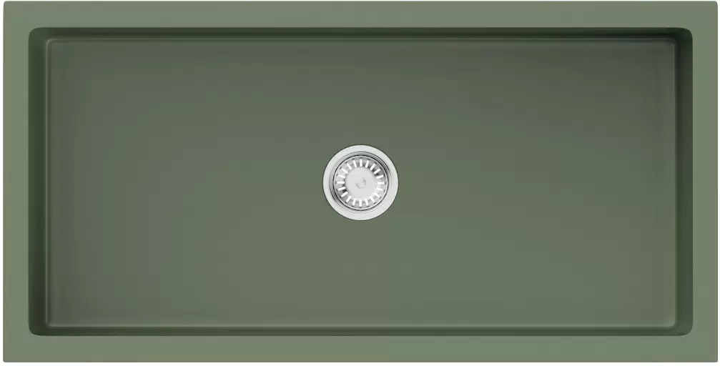 Керамические мойки Мойка кухонная Omoikiri Mikura Natceramic 91х46 зеленый матовый, olive