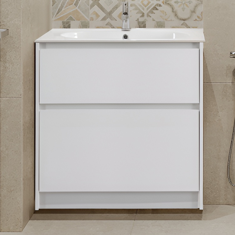

Тумба с раковиной BelBagno Kraft 80 напольная, bianco opaco, раковина LOV-800-LVB