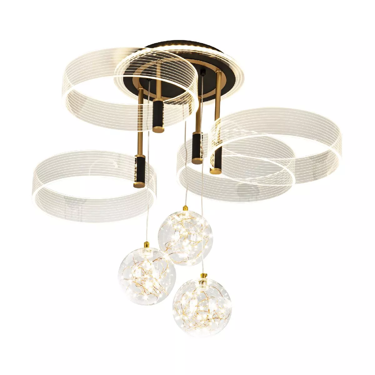 

Потолочная люстра LED4U L1040-750 BK
