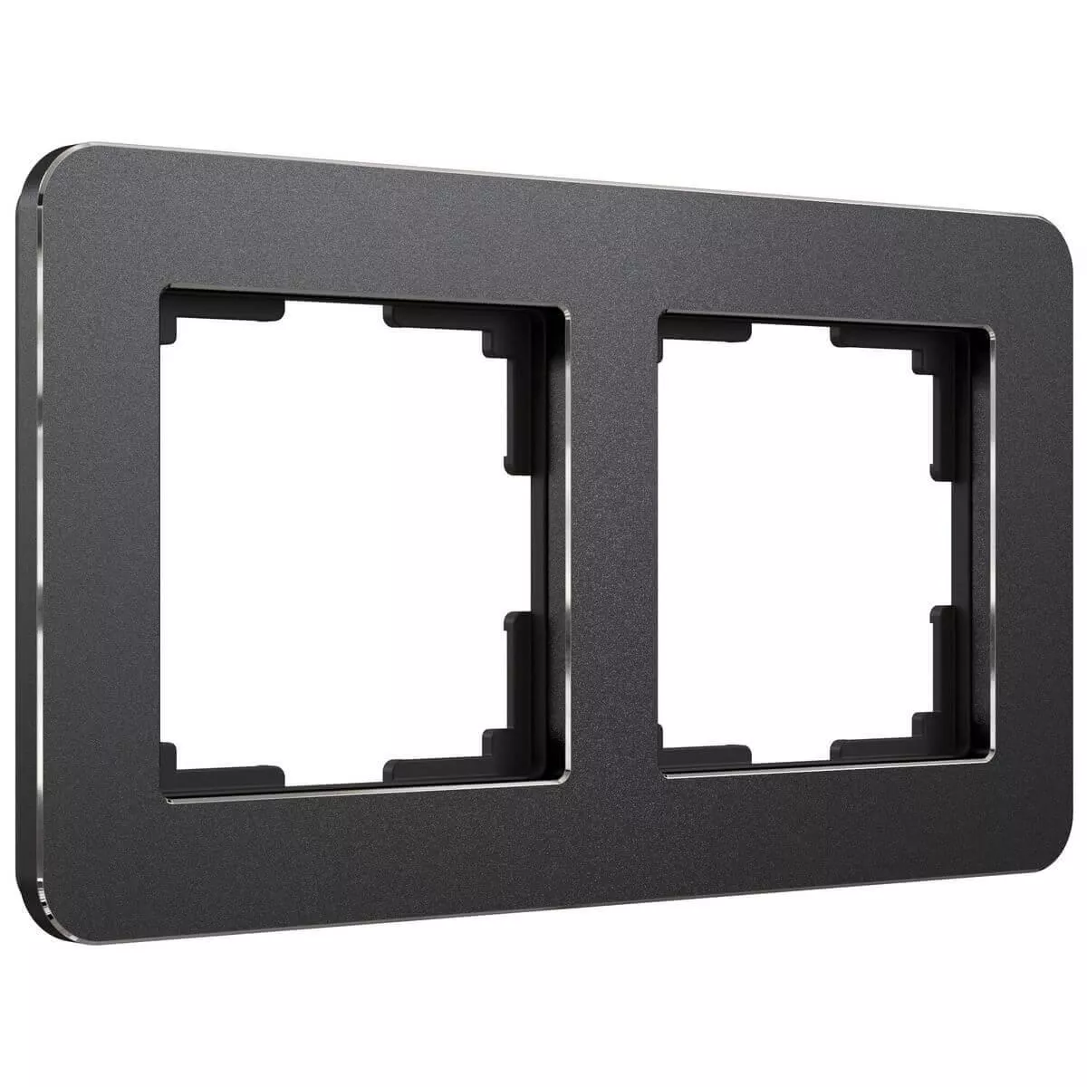 

Рамка Werkel Platinum на 2 поста черный алюминий W0022608 4690389184451