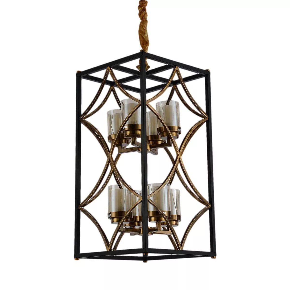 

Подвесная люстра Lumina Deco Quadrato LDP 1223-8 BK+MD