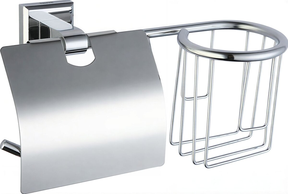 Держатель для туалетной бумаги и освежителя Savol S-L09551 хром