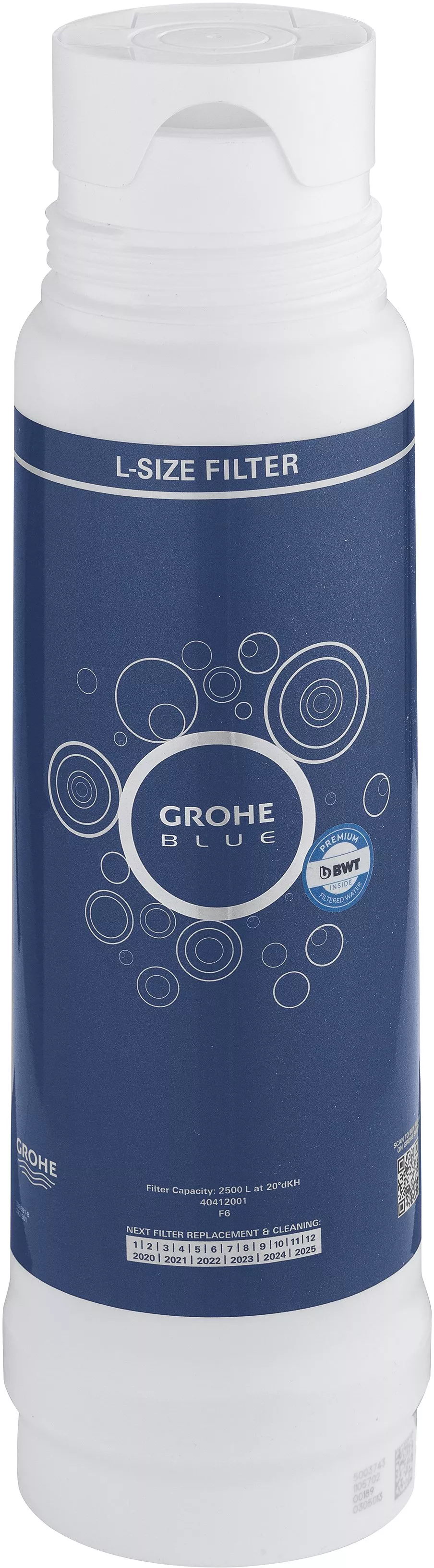 Фильтр Grohe Blue 40412001 L-Size, без насадки, цвет белый