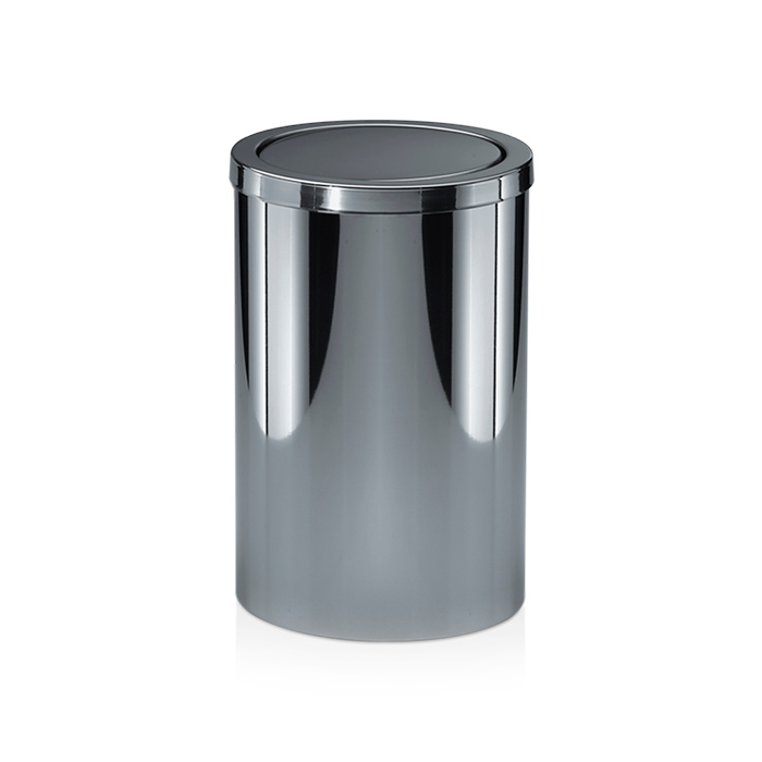 

Decor Walther DW 124 Корзина для бумаги 20xh32см, с крышкой, цвет: сталь полированная