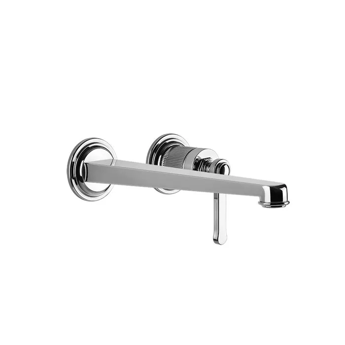

GESSI VENTI20 Смеситель для раковины настенный, встраиваемый, однорычажный, излив 243 мм., внешняя часть, цвет хром