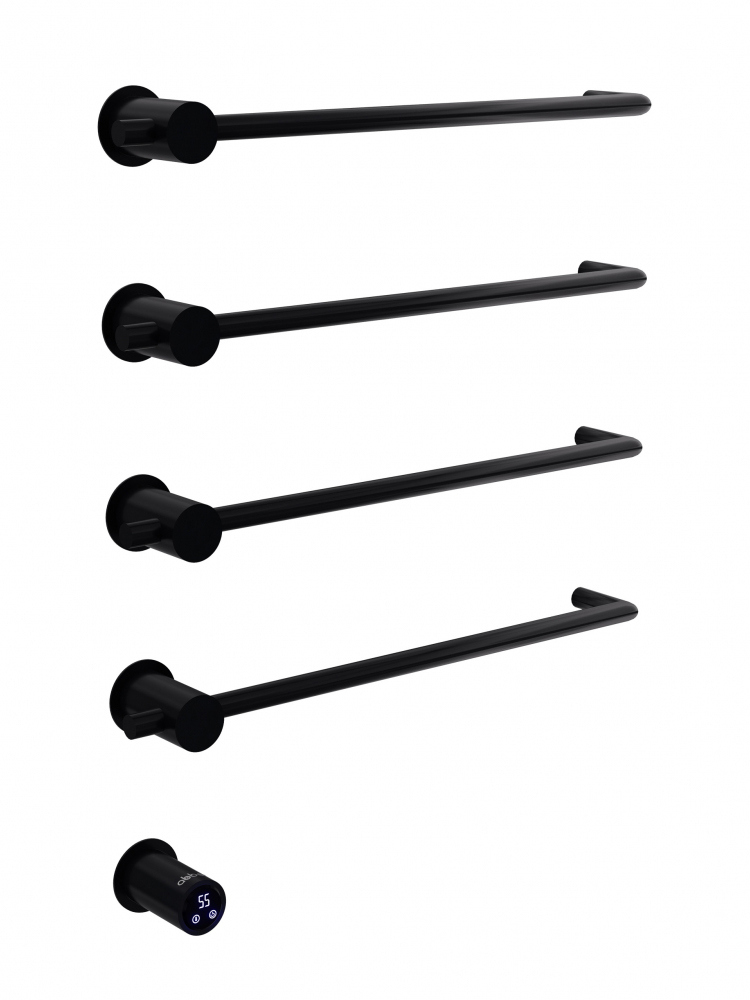 Полотенцесушитель электрический Abber Charme 4004 65x50 см скрытое подключение матовый черный E-образный 56900₽