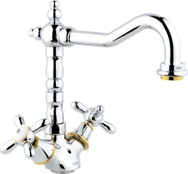 

Смеситель для кухни Timo Ritz хром, золото