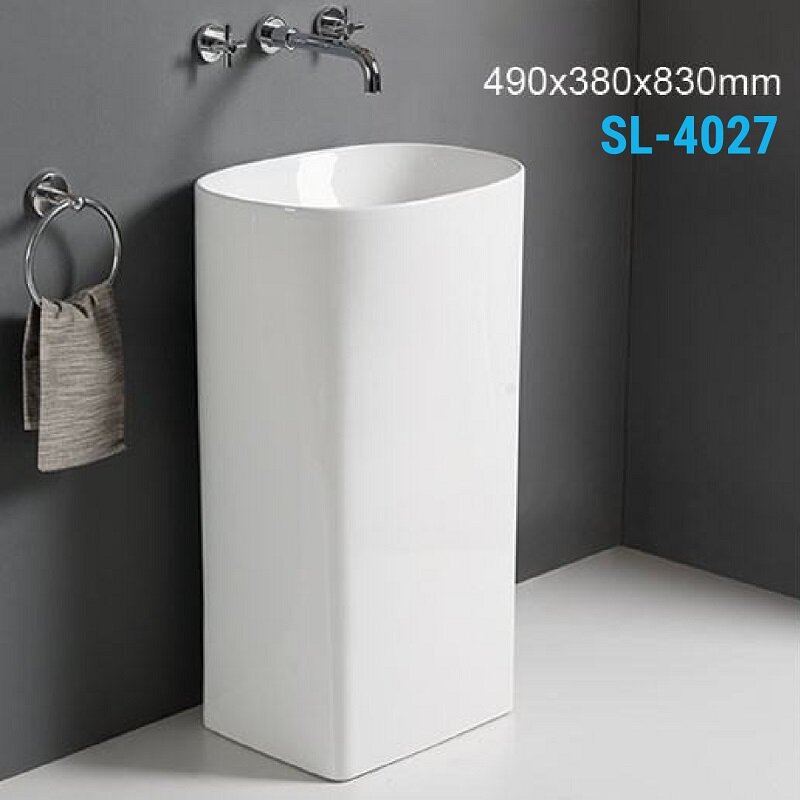 SL-4027 Раковина керамическая, напольная, моноблок, без отверстия под смемитель,, шт