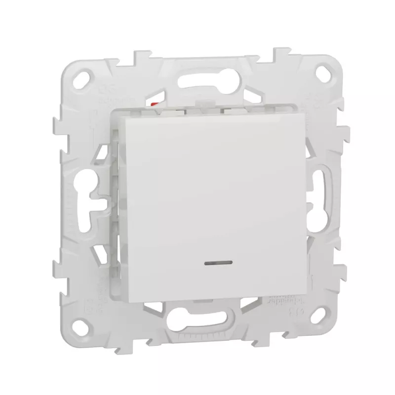 

Переключатель одноклавишный перекрестный с подсветкой Schneider Electric Unica New NU520518N