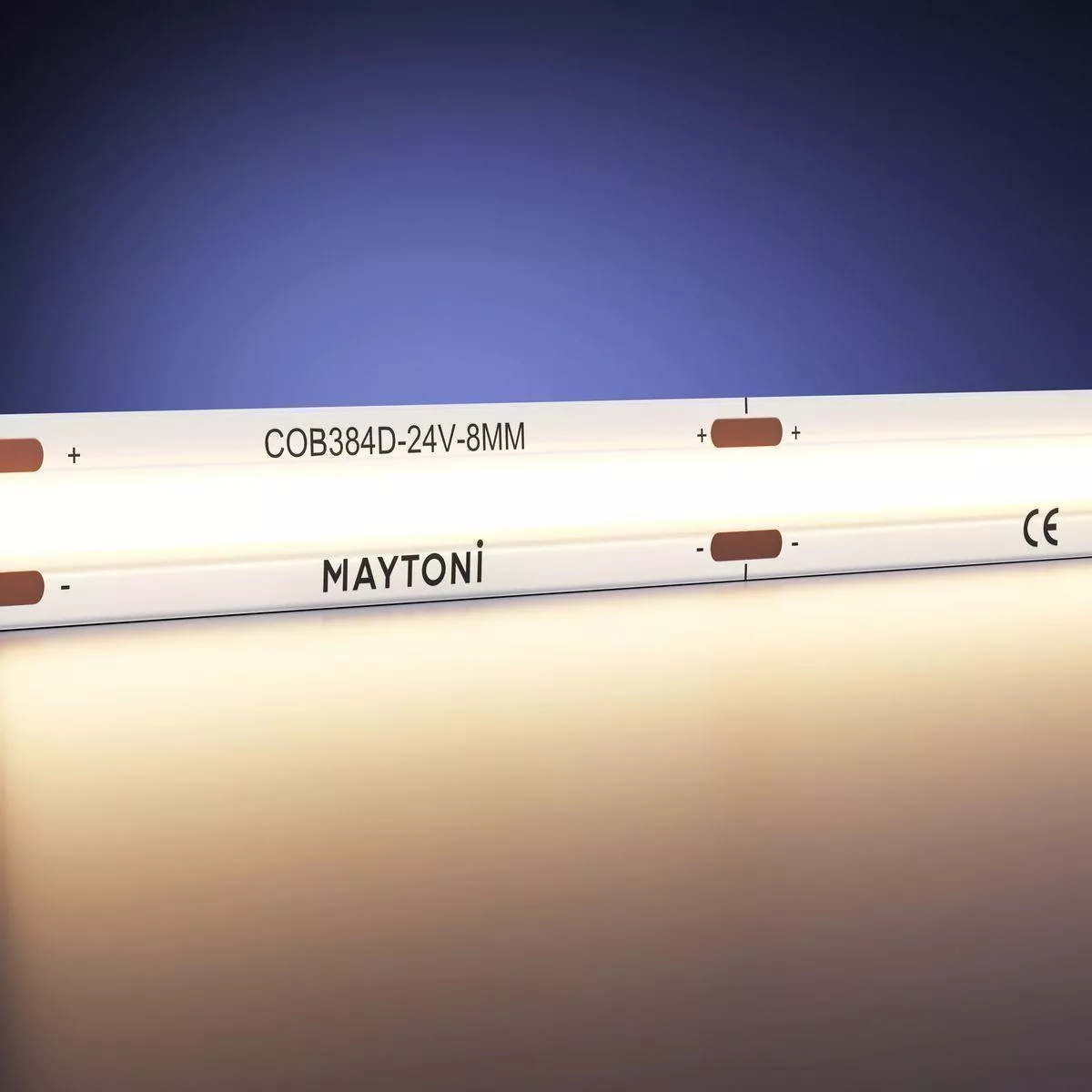 

Светодиодная лента Maytoni 12W/m 384LED/m COB теплый белый 5M 201074