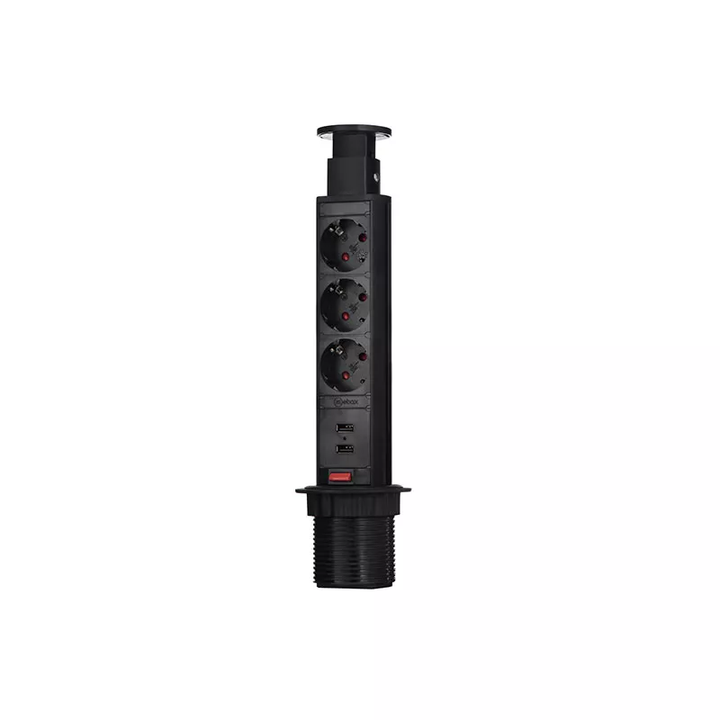 

Блок розеток 105S (3 секции и 2 USB) Mebax 00-00000825