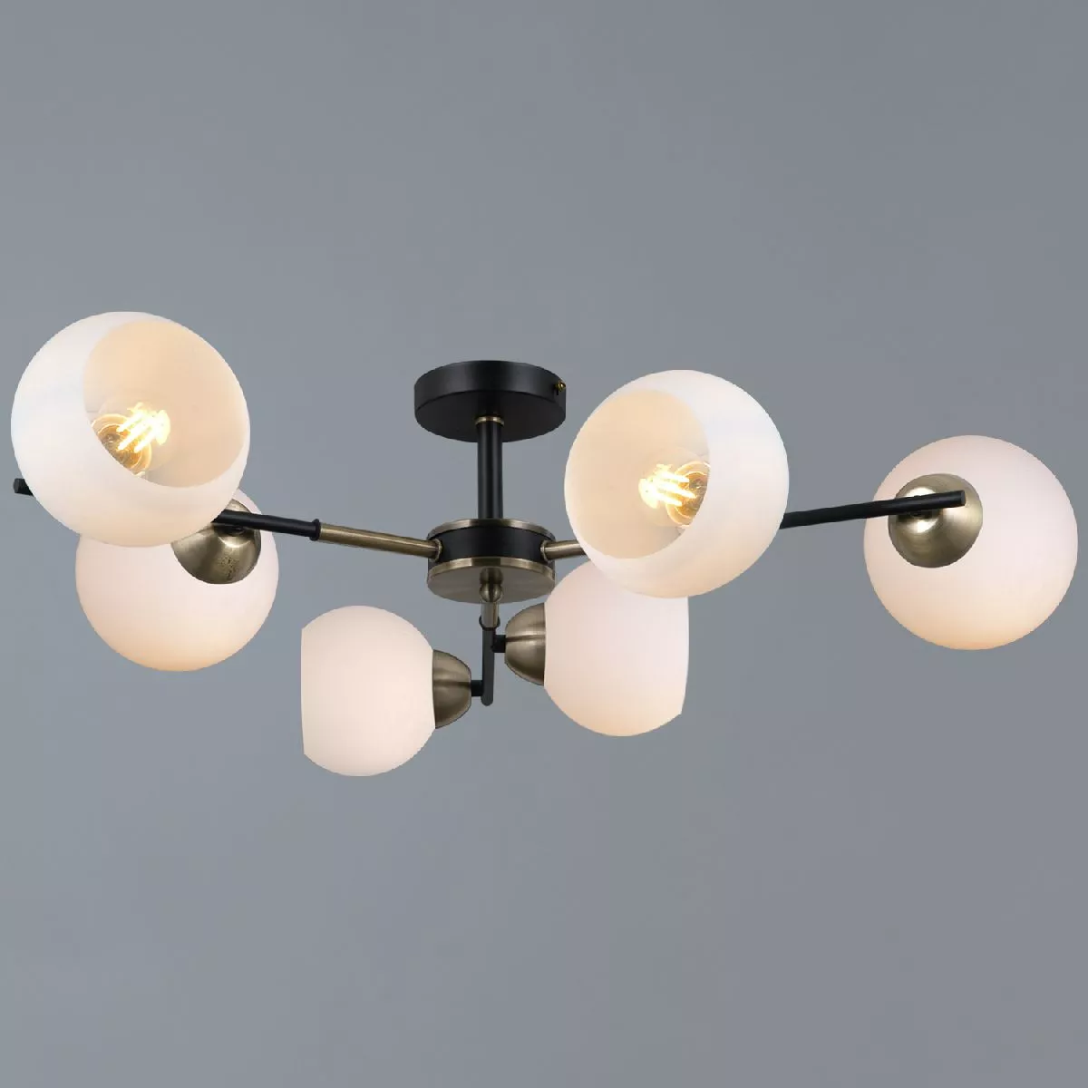 

Люстра на штанге Illumico IL0469-6CSQ-24 BK AB LIBRA