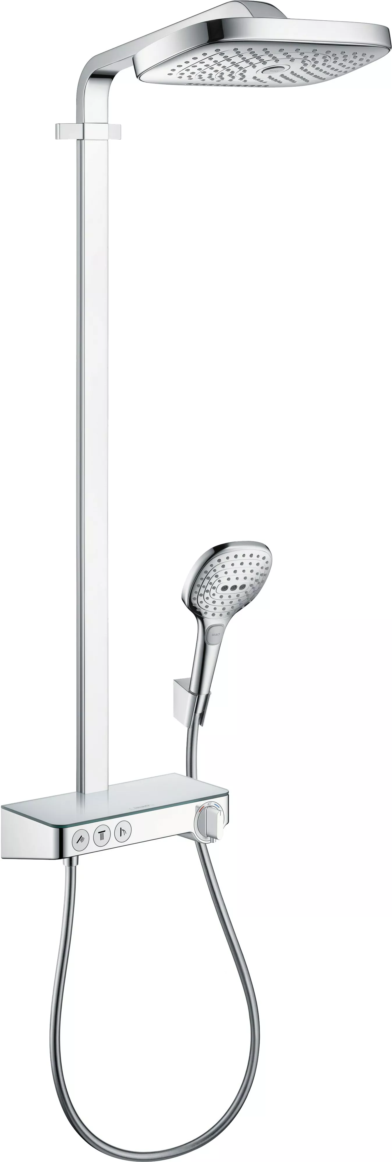 

Душевая стойка Hansgrohe Raindance Select E 300 3jet 27127000 Showerpipe